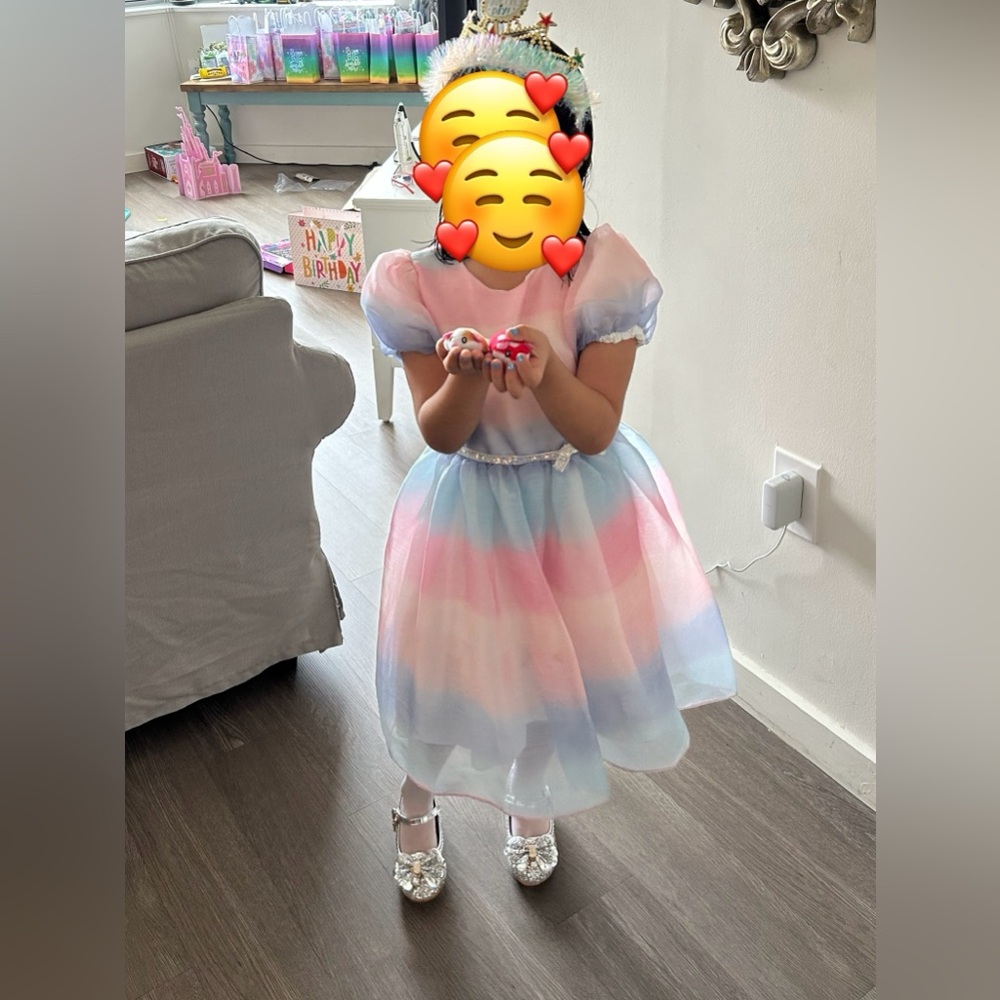 Cotton candy colors dress